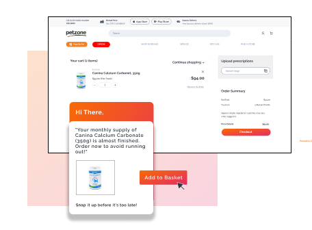 Customise Webiste Provider for Petcare online store