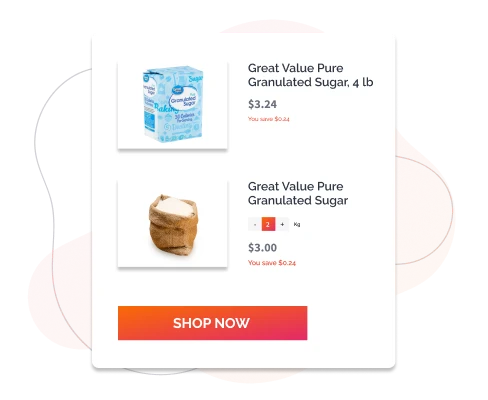 Custom packaging options Feature in Custom Grocery Solutions