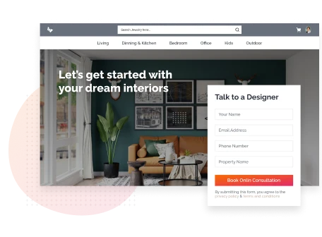 Hire A Designer For Your Furniture store website