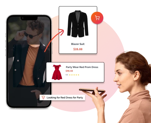 AI-Powered Visual and Voice Search feature in eCommerce Solutions