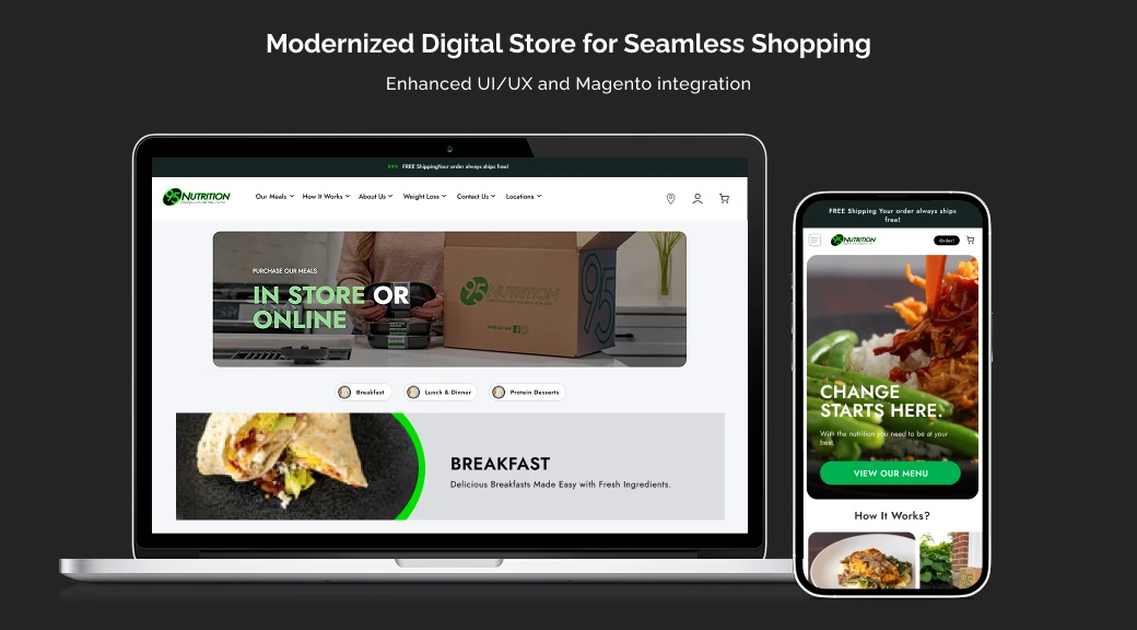 UX Experience 95 Nutrition