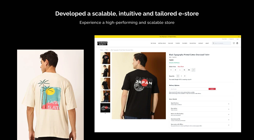 Developed A Scalable Intuitive And Tailored E Store