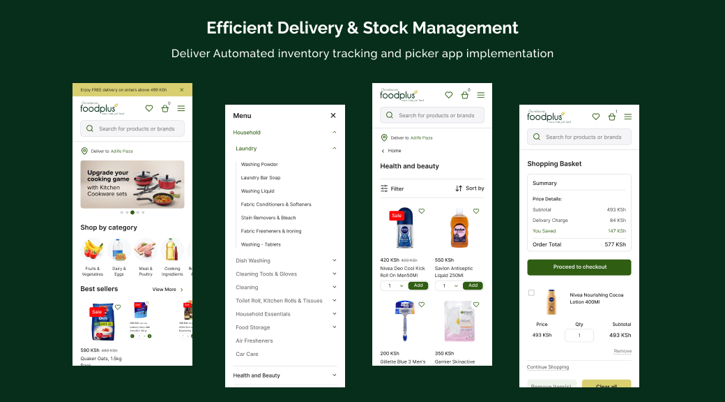 Efficient delivery and stock management
