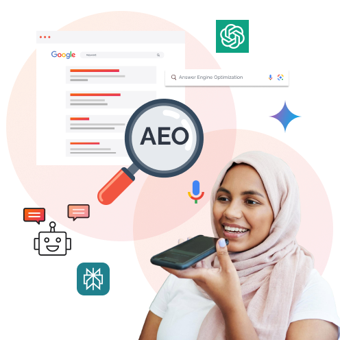 Grow Your Visibility In AI Search With Our Complete AEO Answer Engine Optimization Services 2
