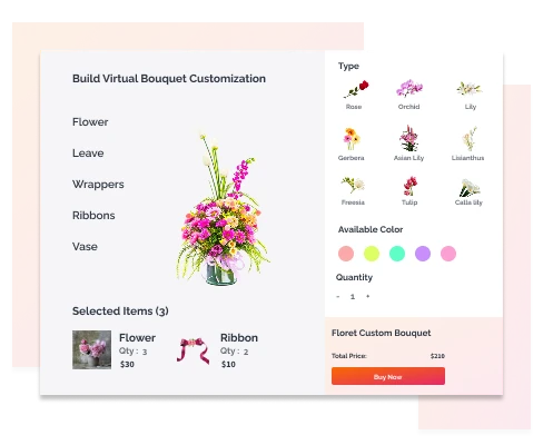 Virtual Bouquet Customization - Kuwait
