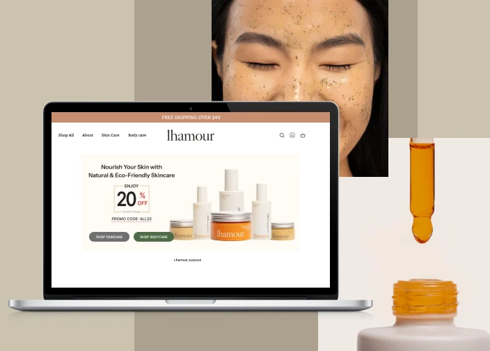 Lhamour web experience - Right Image