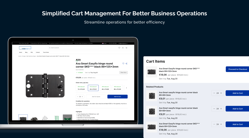Simplified cart management for better business operations