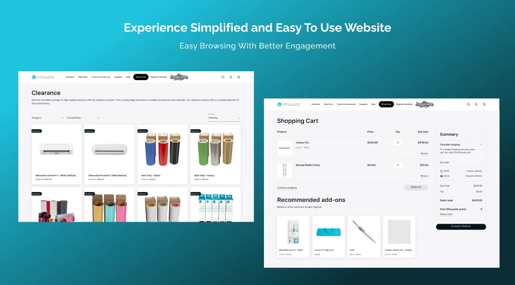 Experience simplified and easy to use website