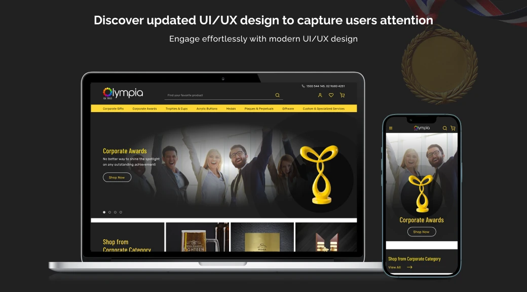 Discover updated UI/UX design to capture user attention