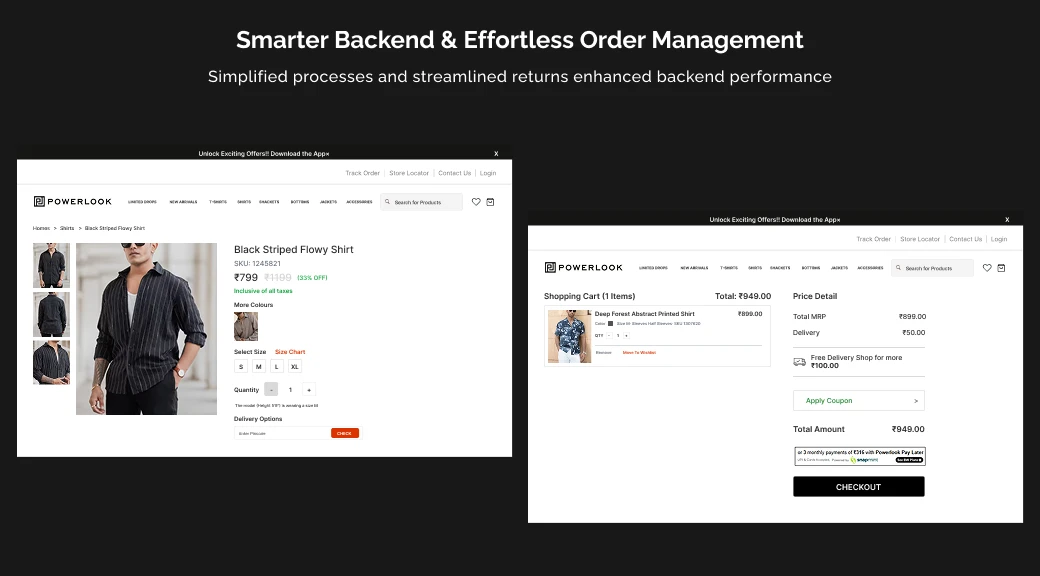 Smarter Backend & Effortless Order Management