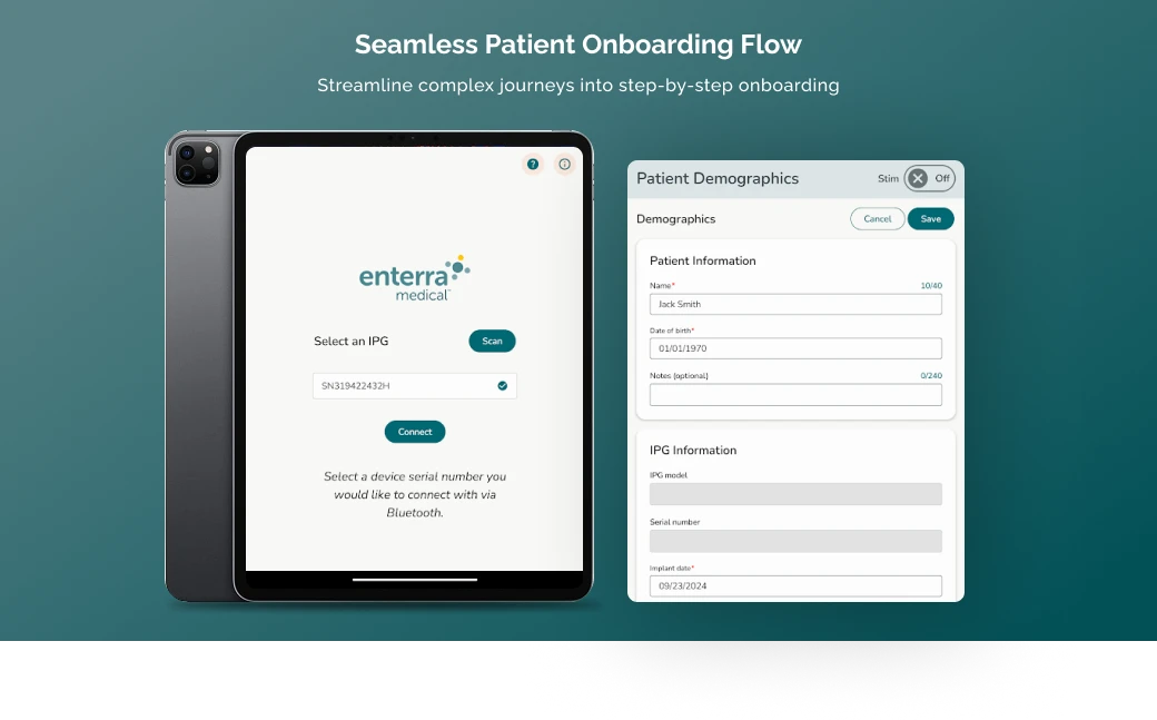 Seamless Patient Onboarding Flow