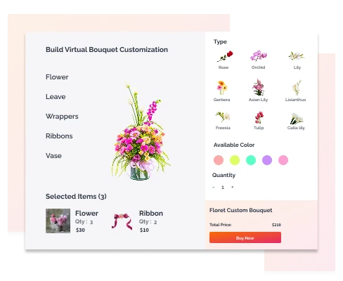 Virtual Bouquet Customization - Saudi Arabia