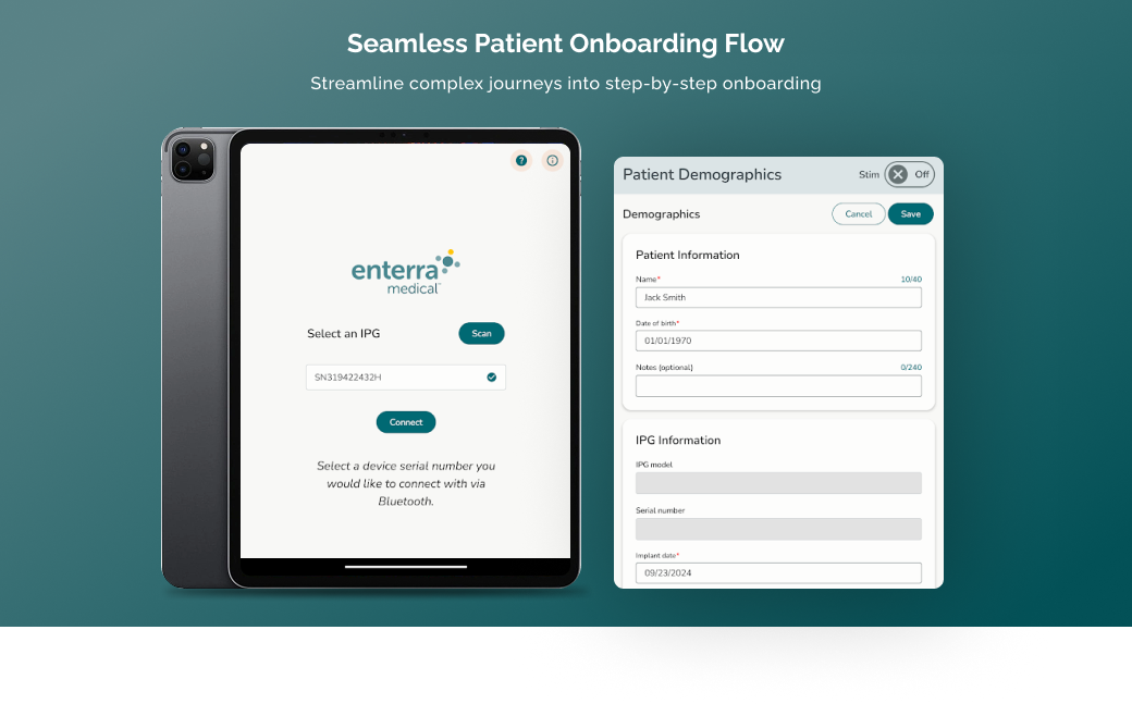 Seamless Patient Onboarding Flow