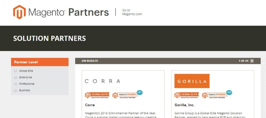 magento solutions partners