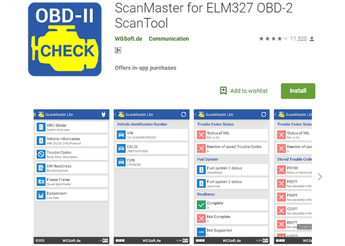 scanmaster elm for android