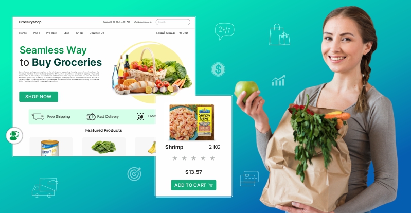 Seamlessly develop grocery website and apps in 2023