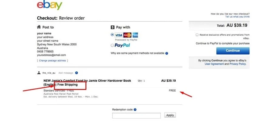 free shipping