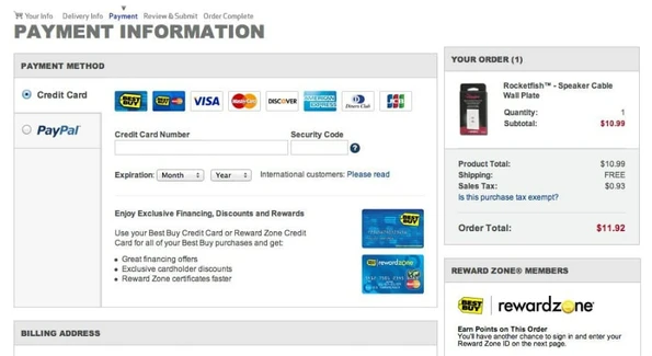 multiple payment option