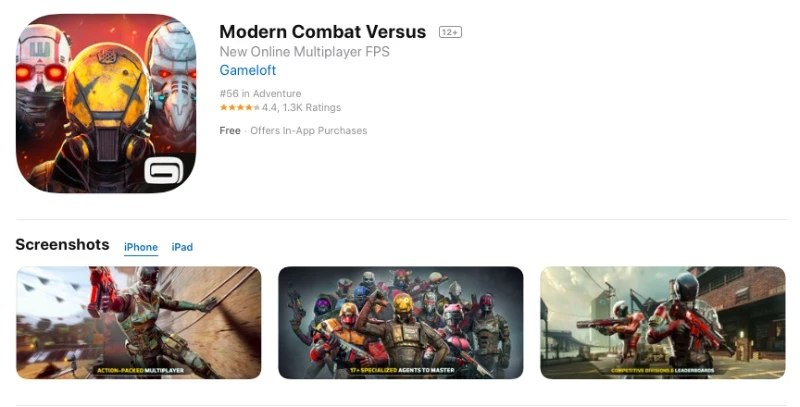 modern combat versus