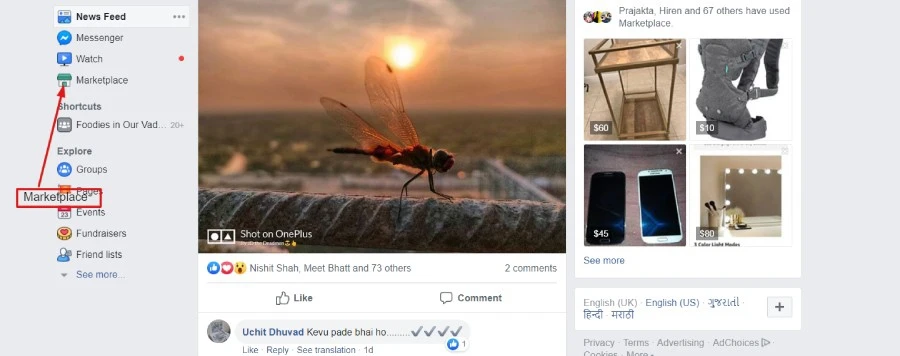 Login to Facebook