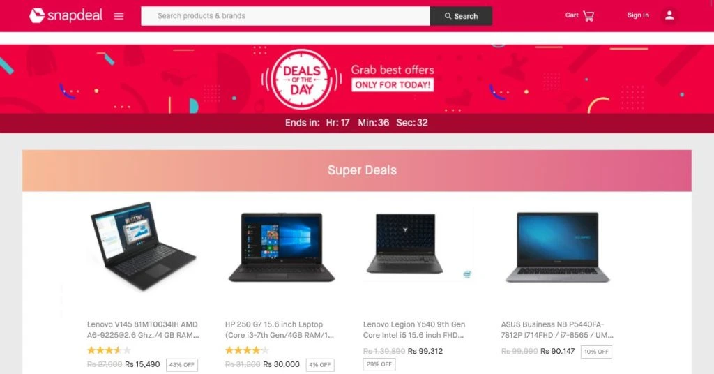 Snapdeal offer deal of the day