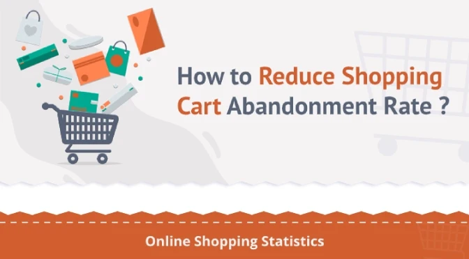 shopping cart abandonment rate infographic