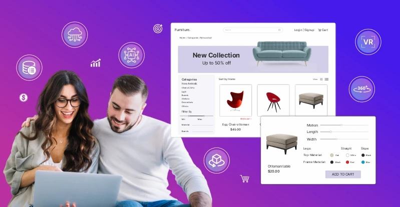 Transform the future of furniture shopping with digital solutions.