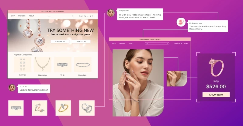 Virtual showrooms and presentations