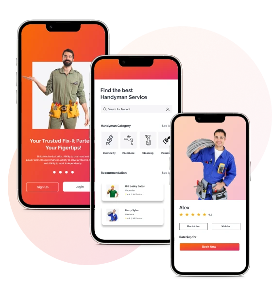 Handyman Job Application Solutions User App 2025