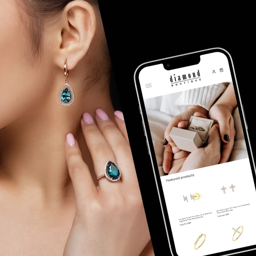 Diamond Boutique mobile app experience