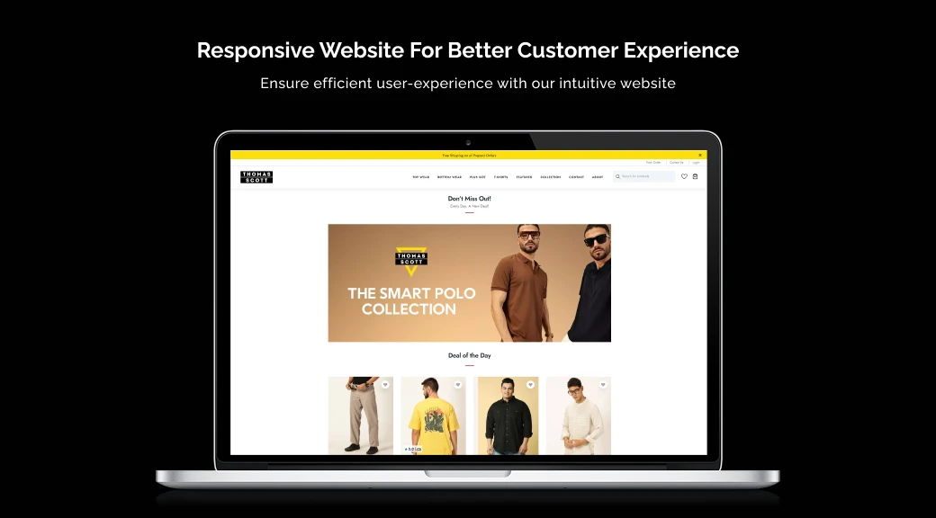 Responsive website for better customer experience