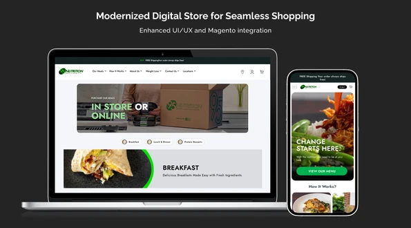 UX experience 95 Nutrition