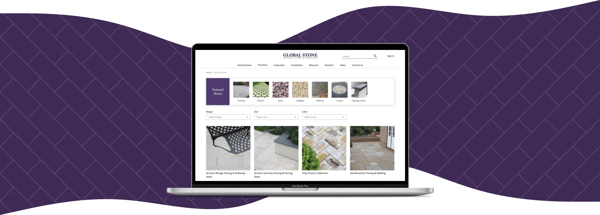 Magento IT Solution Global Stone Paving – Casestudy