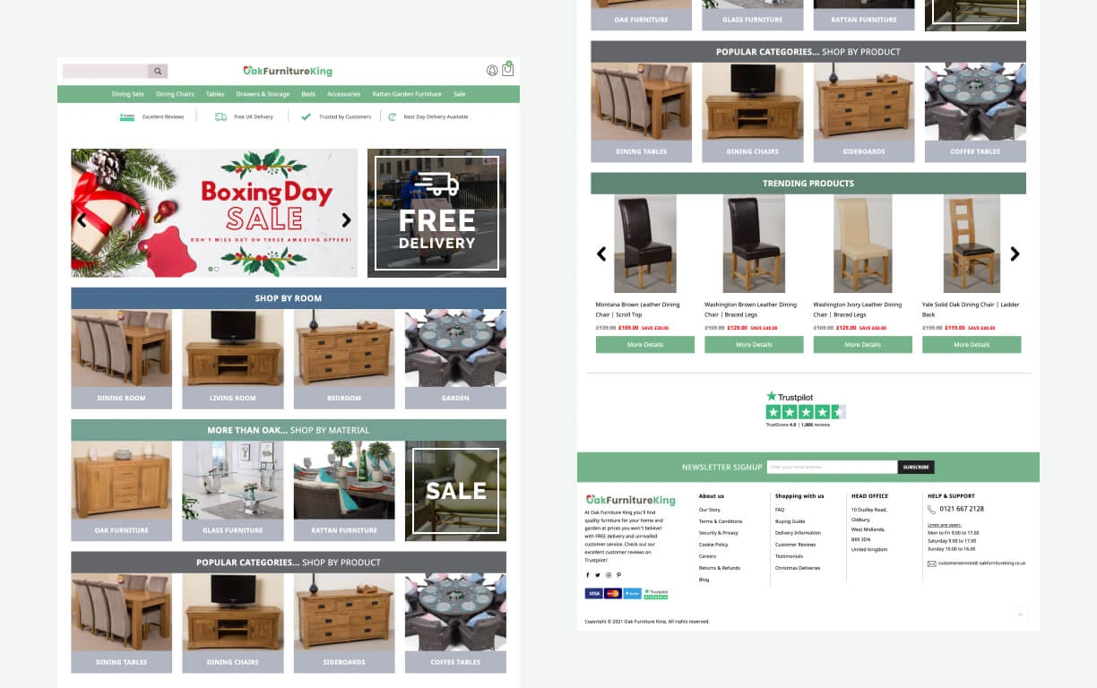 Oak Furniture King – Casestudy