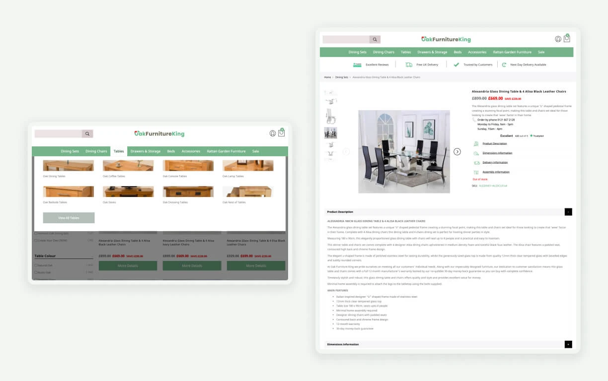Oak Furniture King – Casestudy
